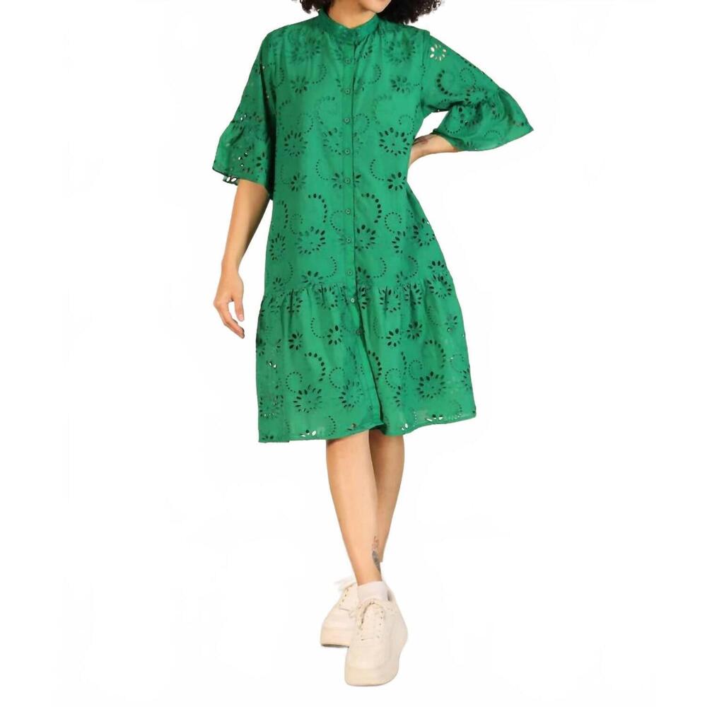 NEW MAUDE VIVANTE zuri dress in fern